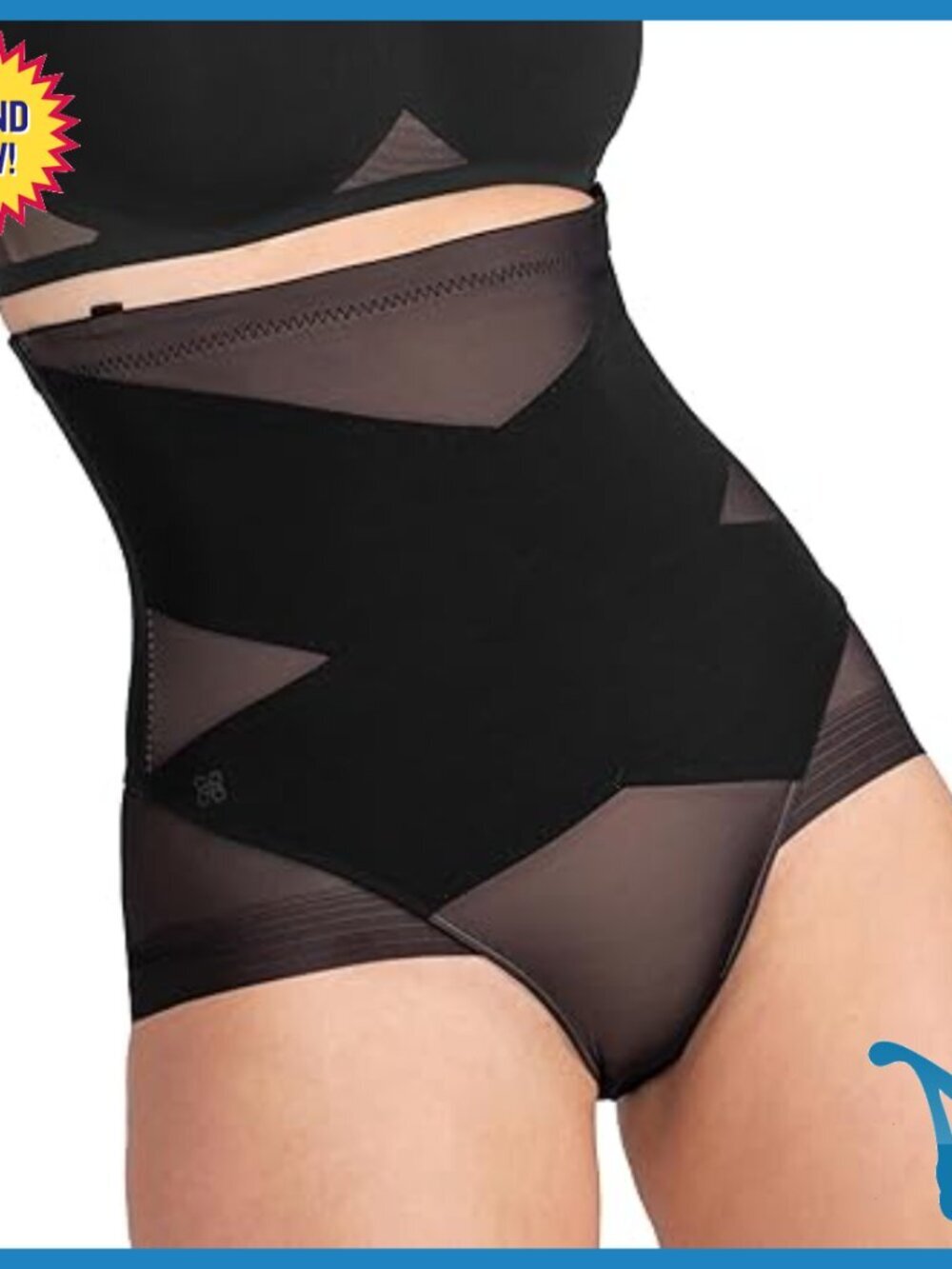 High Compression Waist Shaper Brief Shapewear 3X Nylon Elastane